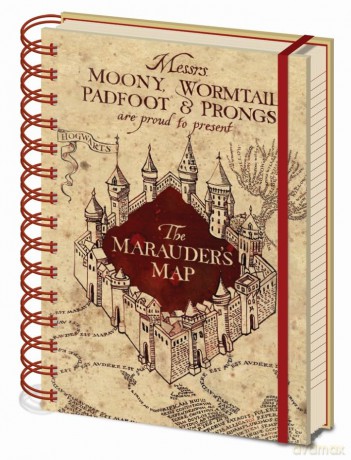 Agenda A5 Harry Potter The Marauder's Map