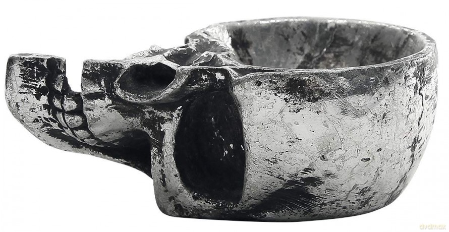 Alchemy Gothic Half Skull - Trinket Dish Articolo Decorativo Standard