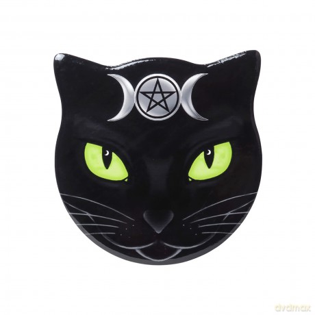Alchemy: Triple Moon Cat Ceramic Individual Coaster (Sottobicchiere)