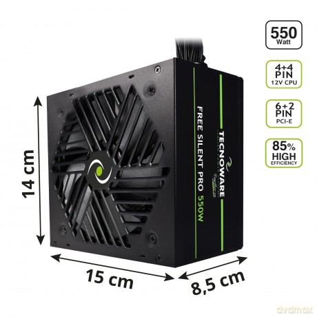 Alimentatore 550w Psu Silent Pro