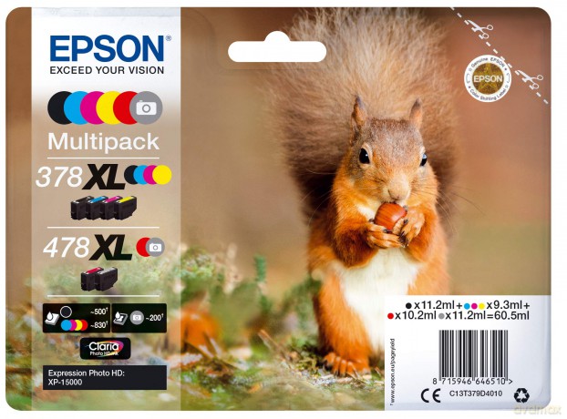 ÂŁMultipack 6 378xl/478xl Photo Hd