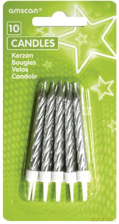 Amscan: 10 Candles Silver Spiral W. H.