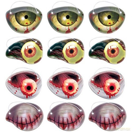 Amscan: 12 Paper Eye Patches Zombie H