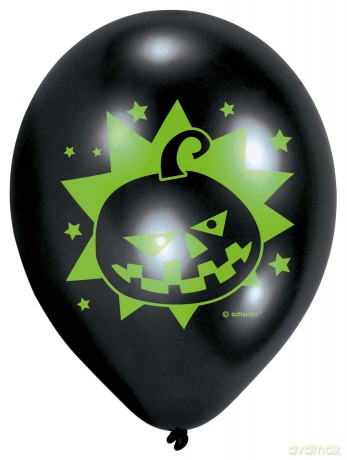 Amscan: 6 Luftballons Halloween Kids H. Palloni Lattice 11" - 28 Cm Halloween Kids, Stampati 4 Lati