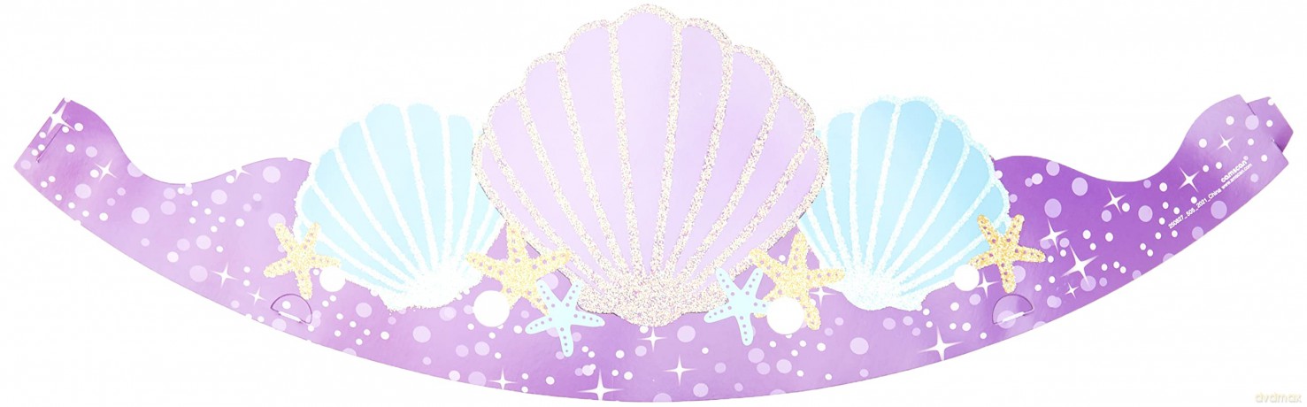 Amscan: 8 Paper Crowns Mermaid Wishes