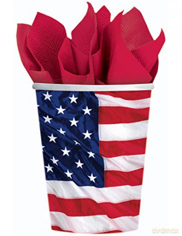 Amscan: Bekertjes 266ml Usa (8 Stuks)