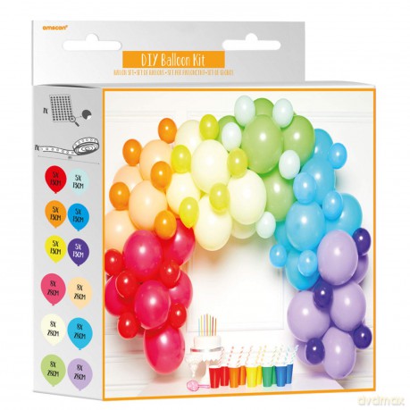 Amscan: Diy Balloon Garland Rainbow 78 Balloons