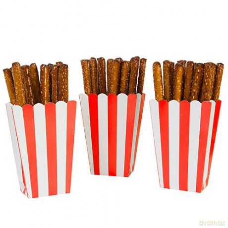 Amscan: Favor Box Ppcorn Sm Apl Red Q