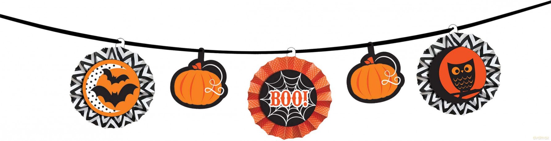 Amscan: Glitter Garland Halloween 365 Cm H