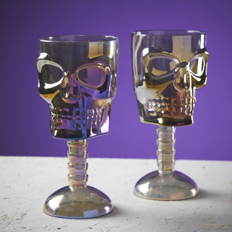 Amscan: Goblet Skeleton Halloween Decoration H