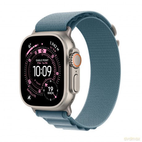 Apple Watch Ultra 3 GPS + Cellular, 49 mm Natural Titanium Case with Alpine Loop Light Blue - Medium