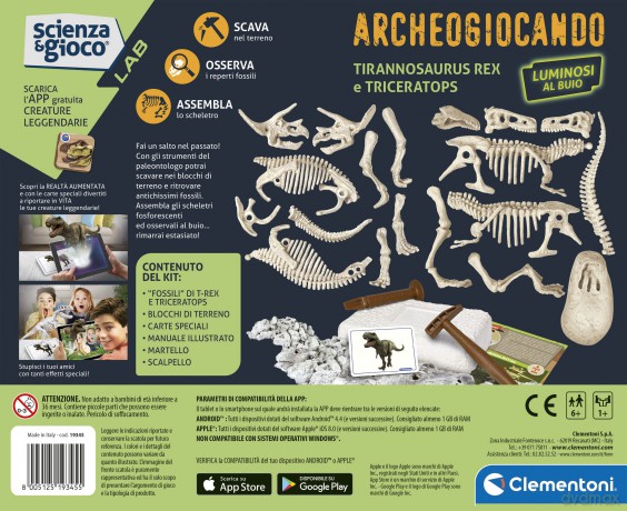 Archeogiocando - T-Rex Triceratopo