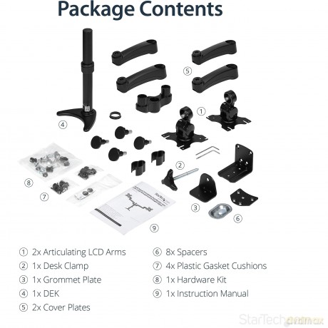 Articulating Dual Monitor Arm