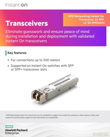 Aruba 1g Sfp Lc Sx 500m Mmf Xcvr