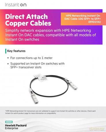 Aruba Instant On 10g Sfp+ To Sfp+1m