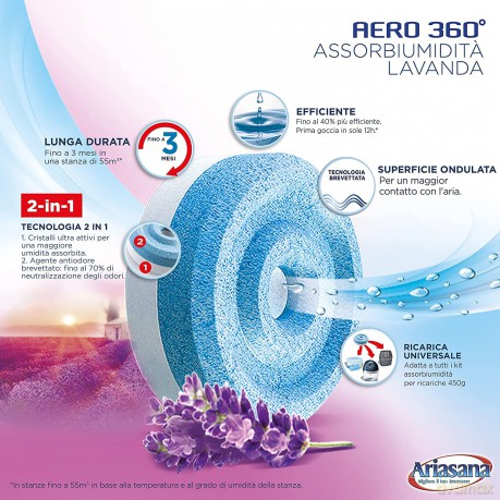 As Aero 360Â° Tab Lavanda 450g