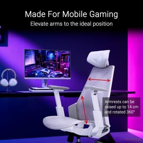 Asus Gaming Stuhl Rog Destrier Ergo Core Wht