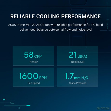 Asus Prime Mr120 Fan Argb Black