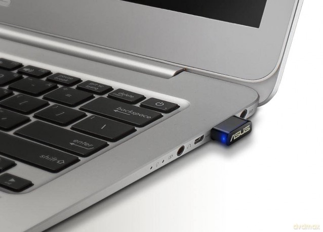 Asus Usb-Ac53 Adattatore Wifi Ac1200 Dual Band, Formato Compatto, Supporto Mu-Mimo, Adatto Per Gaming E Streaming 4k