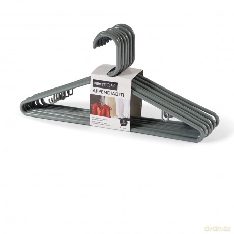 Attaccapanni Plastica 8 Pz Cenere