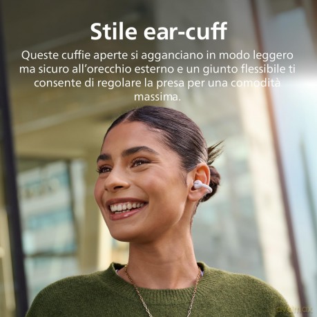 Auricolare Open Ear True Wrls Bianc