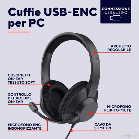 Ayda Max Usb-Enc Headset