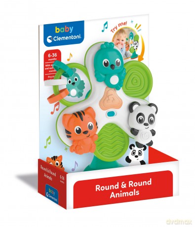 Baby Clementoni Round & Round Animals
