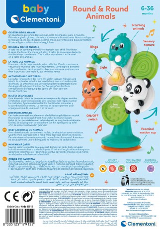 Baby Clementoni Round & Round Animals