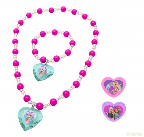 Barbie: Joy Toy - Parure Di Gioielli Bracciale, Collana, 2 Anelli