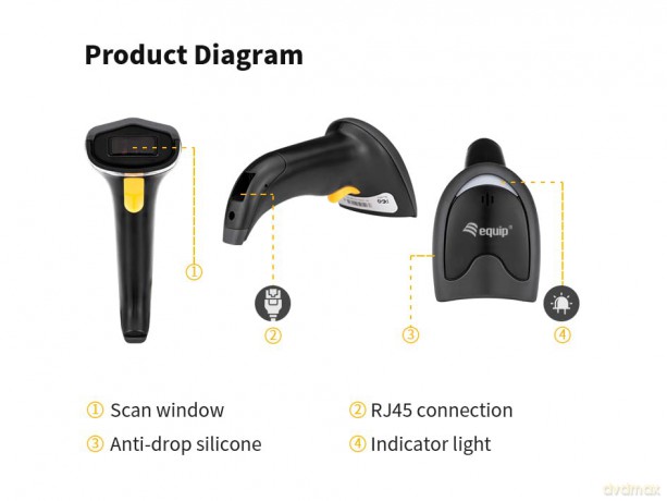 Barcode Scanner Laser Usb
