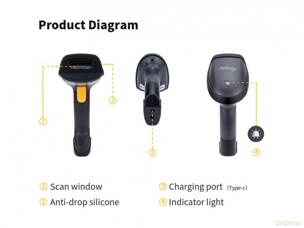 Barcode Scanner Laser Wireless