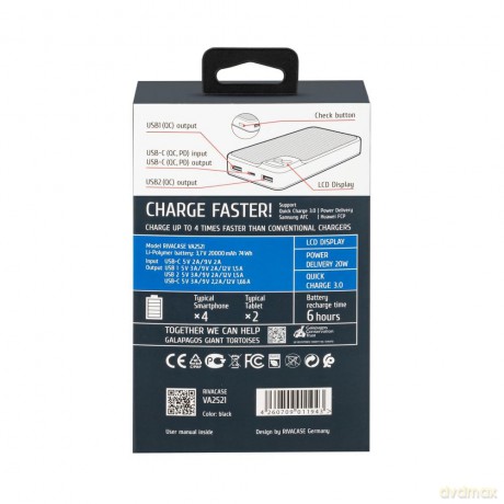 Battery Bank 20.000 Mah 20w Pd