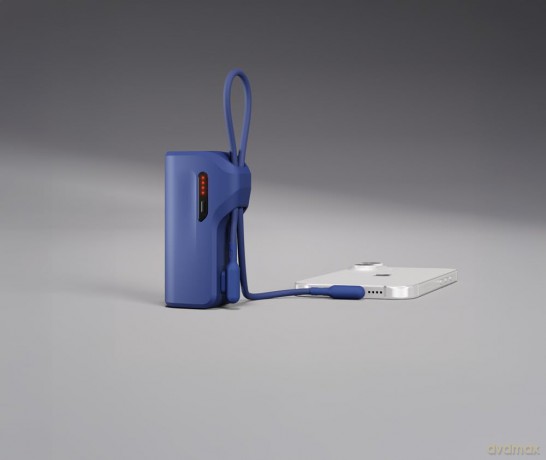 Battery Bank Usb-C 5k Cable Blue