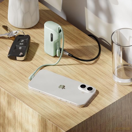 Battery Bank Usb-C 5k Cable Mint