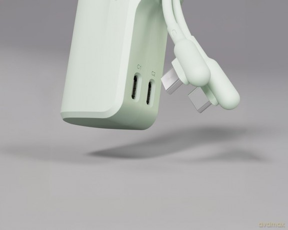 Battery Bank Usb-C 5k Cable Mint