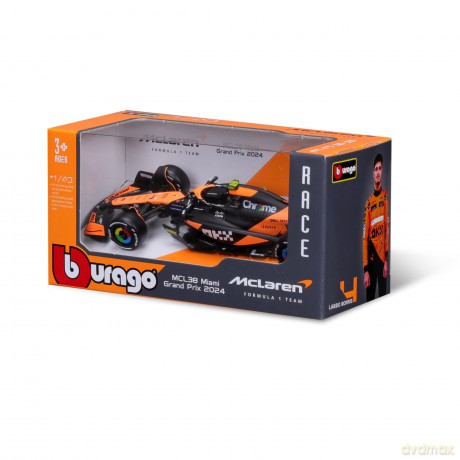 Bburago: Mclaren F1 Mcl 38 2024 #4 (Norris) -1:43