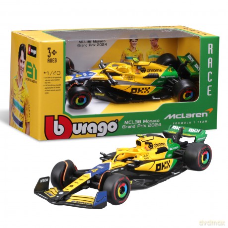 Bburago: Mclaren Mcl38 (2024) Senna Special Livery 1:43