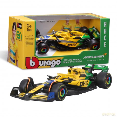 Bburago: Mclaren Mcl38 (2024) Senna Special Livery 1:43