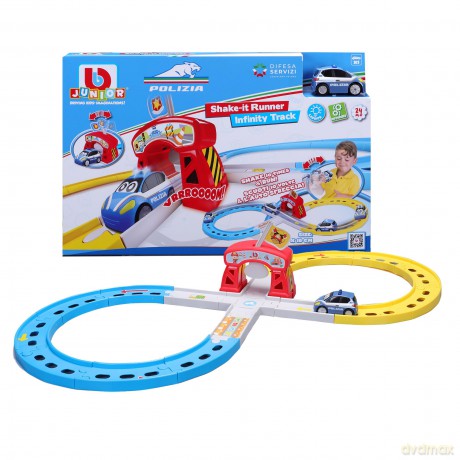 Bburago: Shake-It Runner Infinity Track Polizia