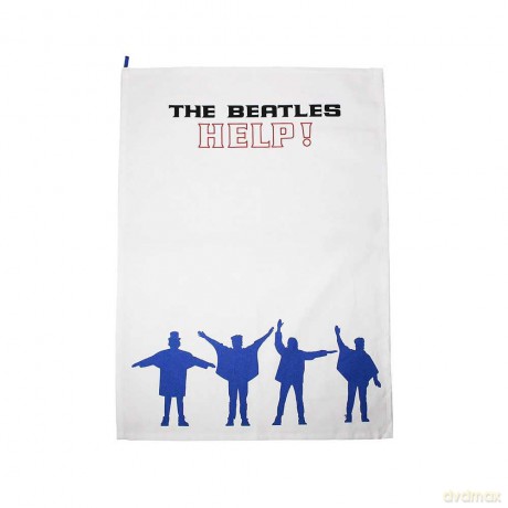 Beatles (The): Half Moon Bay - Tea Towel Recycled Cotton - The Beatles (Help)