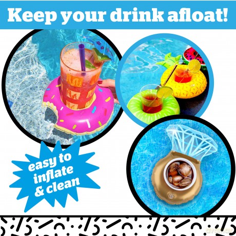 Big Mouth Bmdf-Br - Beverage Boat Bling Rings Pack 3 Pz
