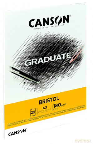 Blocco Bristol A3 20fg. 180 G