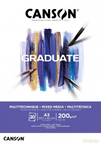 Blocco Mix Media A3 20fg. 200 G