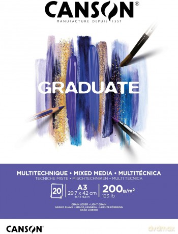 Blocco Mix Media A3 20fg. 200 G