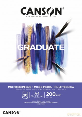 Blocco Mix Media A4 20fg. 200 G