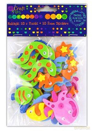 Naklejki 3d Z Pianki 25 Sztuk - Morze [SZKOŁA]