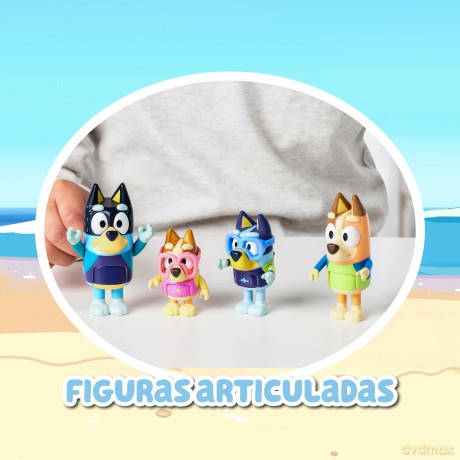 Bluey: Giochi Preziosi - Set 4 Personaggi Beach