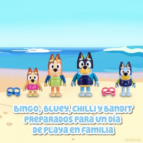 Bluey: Giochi Preziosi - Set 4 Personaggi Beach