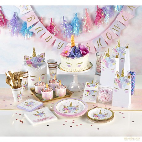 Bn 12/16ct 2p Unicorn Baby Qs