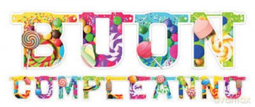 Boland: Festone Buon Compleanno Candy 280 Cm Qs. Festone Buon Compleanno Candy Xl 280 X 15 Cm